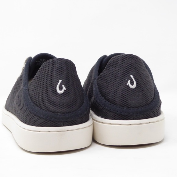 NEW Olukai Pehuea Li Women's Black Mesh Knit Lace Up Sneakers Shoes Size 6.5 - Picture 4 of 7